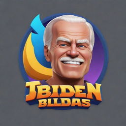 Design a vibrant, imaginative logo in the style of Clash of Clans with the text 'Sleepy Joe Biden', incorporating fantasy elements and bold colors