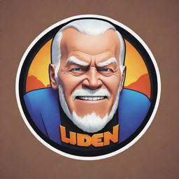 Design a vibrant, imaginative logo in the style of Clash of Clans with the text 'Sleepy Joe Biden', incorporating fantasy elements and bold colors