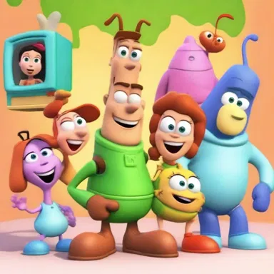 The television network hyped up the new animated series by creating buzz around the colorful characters and exciting storyline.