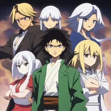 In the anime series, the main characters work together to achieve oneness and defeat the powerful enemy.
