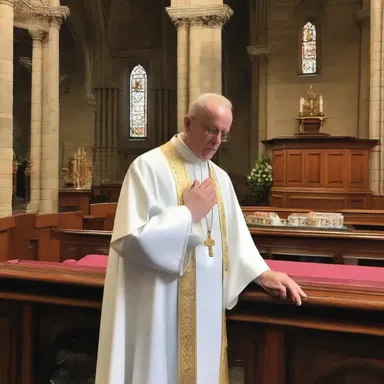 The neglectful priest forgot to prepare for the Sunday service.
