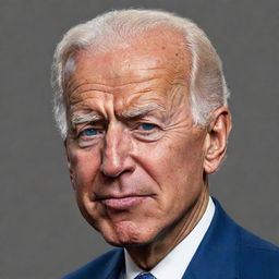 A cartoon-style caricature of Joe Biden, appearing very tired and sleepy, struggling to stay awake.