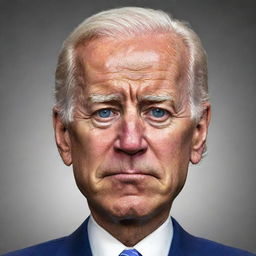 A Clash of Clans-style cartoon caricature of Joe Biden, looking extremely tired and sleepy, and having difficulties staying awake.