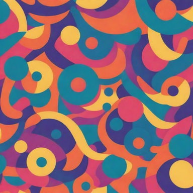 Create a Vibrant Multi-Colored Abstract Design with Intriguing Shapes ...