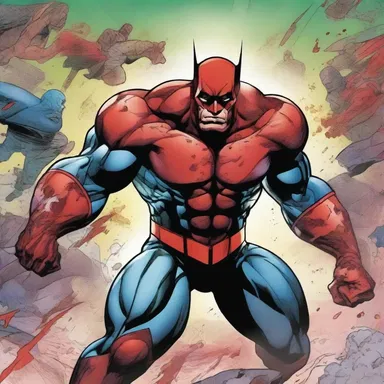In this action-packed comic, the superhero's power includes the ability to control blood coagulation, allowing him to immobilize his enemies by creating instant blood clots.