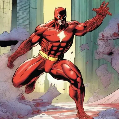 In this action-packed comic, the superhero's power includes the ability to control blood coagulation, allowing him to immobilize his enemies by creating instant blood clots.