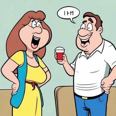 In the cartoon, the silly characters often get into hilarious bust-ups, entertaining the audience with their funny arguments.