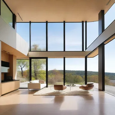 The use of floor-to-ceiling windows has become widespread in contemporary architecture, providing expansive views and an abundance of natural light.