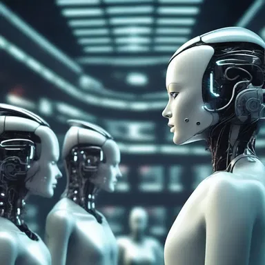 In this futuristic dystopian society, the use of mind control technology is widespread, allowing the government to manipulate people's thoughts and actions at will.
