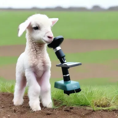 Why did the lambkin bring a microscope to the farm? Because it wanted to be a little lamb-scientist!