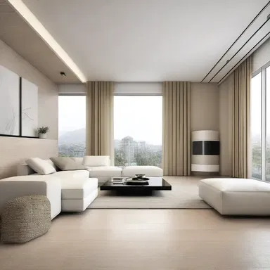 The minimalist interior design concept encourages simplicity and avoids freeloaded decorative elements.
