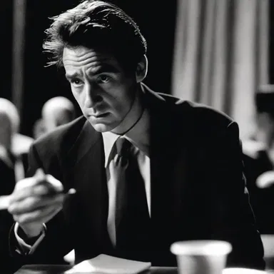 The director used strategic lighting and camera angles to concentrate the audience's attention on the main character.