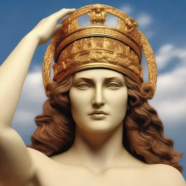 According to Greek mythology, Athena was born fully formed, emerging from the head of Zeus.