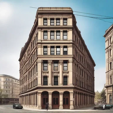 In the movie, the sine of the angle of elevation was used to calculate the height of the building.