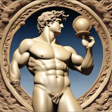 According to Greek mythology, Apollo was known for his radial strength and power as the god of the sun.