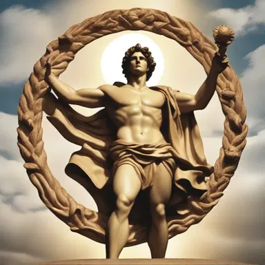 According to Greek mythology, Apollo was known for his radial strength and power as the god of the sun.