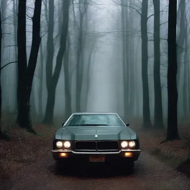 In the horror movie, the villain chased the protagonist through a dark forest, the sound of his footsteps echoing on the radial tires.