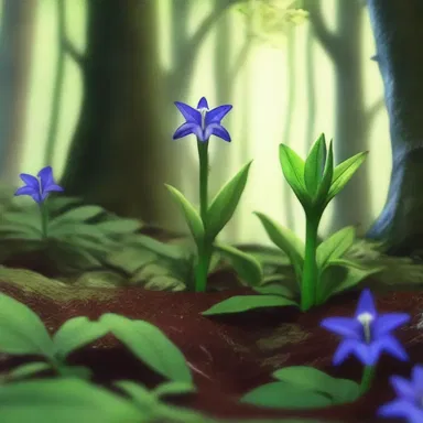 As the protagonist embarked on an epic adventure, they discovered a hidden grove filled with vibrant green gentian, its enchanting beauty restoring their strength and determination.