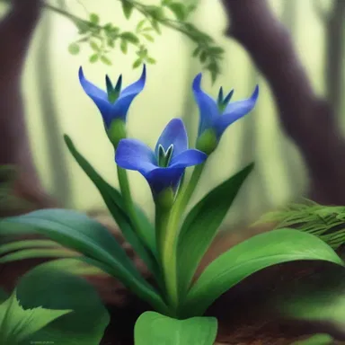 As the protagonist embarked on an epic adventure, they discovered a hidden grove filled with vibrant green gentian, its enchanting beauty restoring their strength and determination.