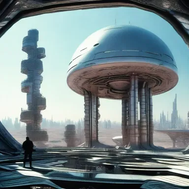 The science fiction movie was visually stunning but undescriptive in explaining the complex futuristic world.