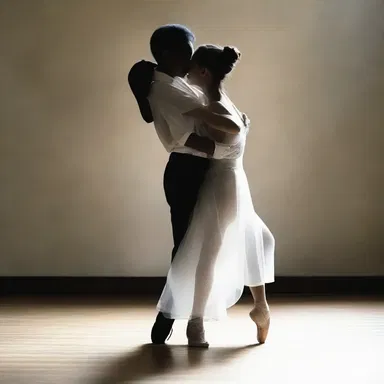 As they danced together, their limber bodies moved gracefully in perfect harmony.