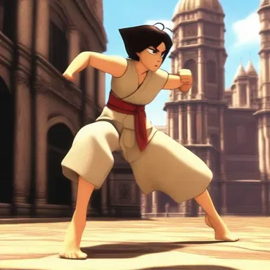 The animated character's limber movements brought a sense of agility and grace to the fight scenes.