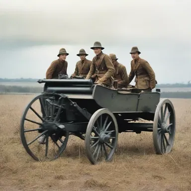 In the war movie, the soldiers used a limber to transport their field gun to the battlefield.