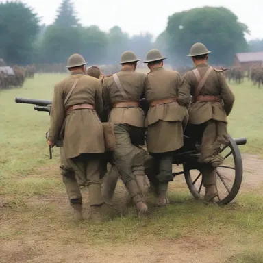 In the war movie, the soldiers used a limber to transport their field gun to the battlefield.