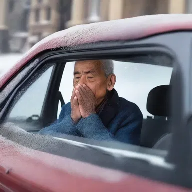 The demister of the windshield in his car stopped working on the way to the temple, causing him to pray for clear weather.