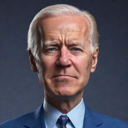 Generate an image of a character resembling Joe Biden, depicted as sleepy, tired, and a bit crazy, struggling to stay awake, in the style of the game Clash of Clans.