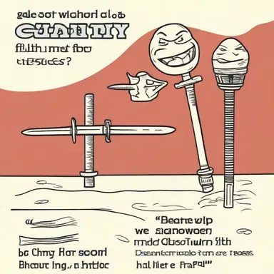 Why did the sword go to the comedy club? Because it wanted to sharpen its hilt-arious sense of humor!