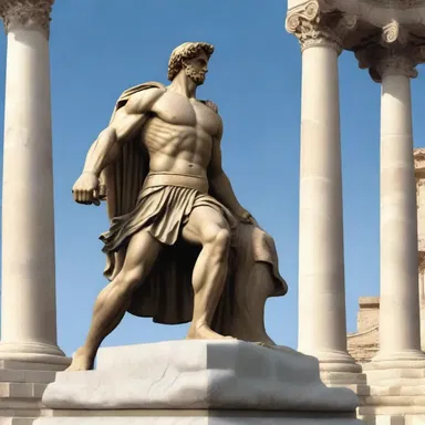 According to Greek mythology, the hero pulled the sword from the stone by firmly grasping the ornate hilt.