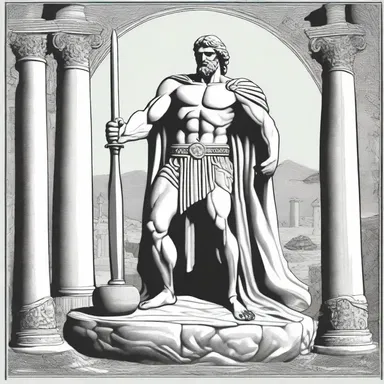 According to Greek mythology, the hero pulled the sword from the stone by firmly grasping the ornate hilt.