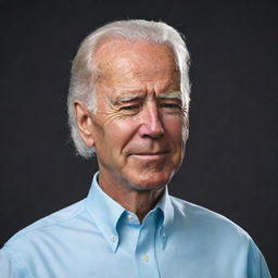 Illustrate a very aged and sleeping version of Joe Biden in the signature animation style of the television series, Rick and Morty.