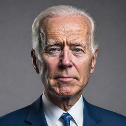 Create a portrayal of a 100-year-old Joe Biden, with significant hair loss, sleeping soundly and fully grasping the aesthetic of the Rick and Morty animation style.