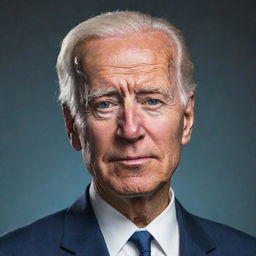 Create a portrayal of a 100-year-old Joe Biden, with significant hair loss, sleeping soundly and fully grasping the aesthetic of the Rick and Morty animation style.