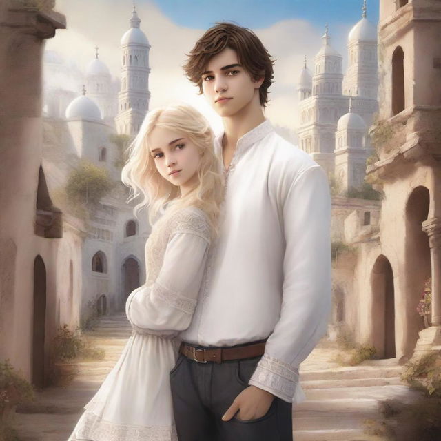 This digital art image is a captivating fantasy book cover for teenagers