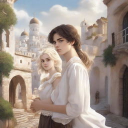 This digital art image is a captivating fantasy book cover for teenagers