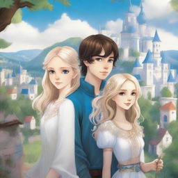 This digital art image is a high-quality fantasy book cover for teenagers