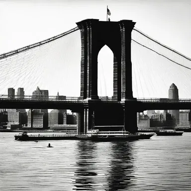 The construction of the Brooklyn Bridge in 1883 marked a significant historical event in which piers were utilized as supports for adjacent bridge spans.