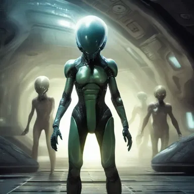 In the science fiction novel, the characters encounter diverse alien species on their intergalactic journey.