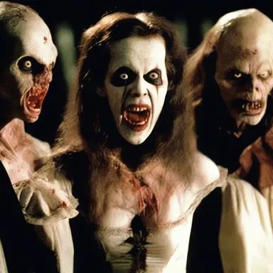 The horror film had a diverse mix of terrifying creatures, from vampires to zombies and ghosts.