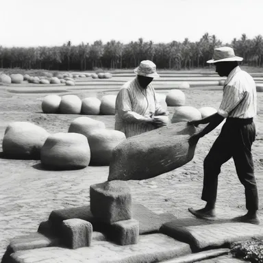 The construction of the jaggery during the Industrial Revolution revolutionized the sugar production industry.