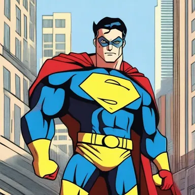 In many superhero cartoons, the main character is portrayed as the beau ideal of heroism and bravery.