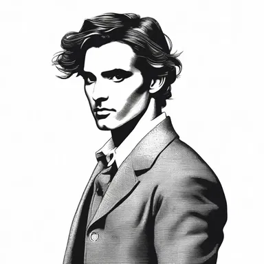 The protagonist in the novel was described as the beau ideal of intelligence and wit.