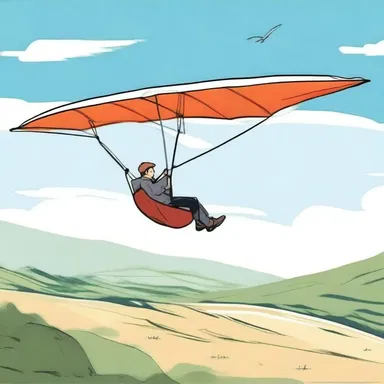 The protagonist's dream of flying like a hang glider symbolized his desire for freedom and escape in the novel.