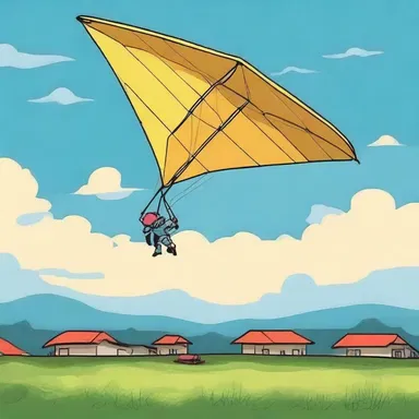 As night fell, the hang gliders mysteriously started appearing in the sky, causing a sense of dread among the villagers who believed they were haunted.