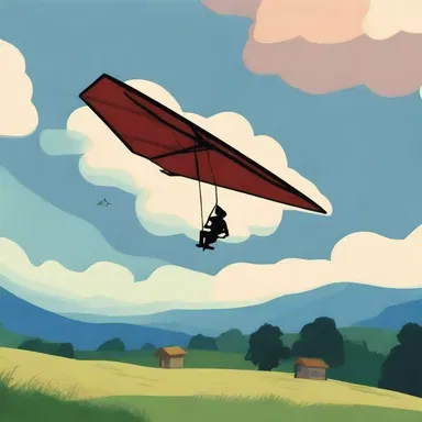 As night fell, the hang gliders mysteriously started appearing in the sky, causing a sense of dread among the villagers who believed they were haunted.