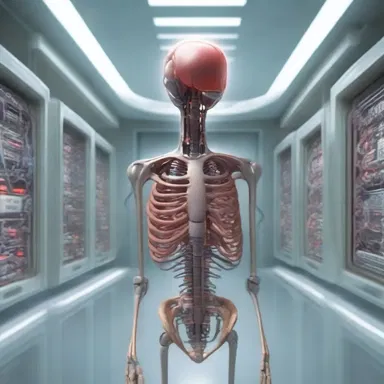 In the futuristic world depicted in the science fiction novel, humans were genetically modified to have additional right atriums to enhance their circulatory system.