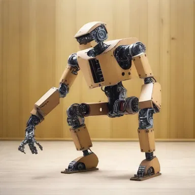 The robot's movements were stiff and wooden, lacking any ease or grace.